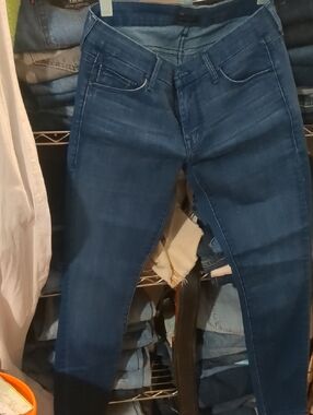 MOTHER Skinny Jeans in Dark Blue Wash